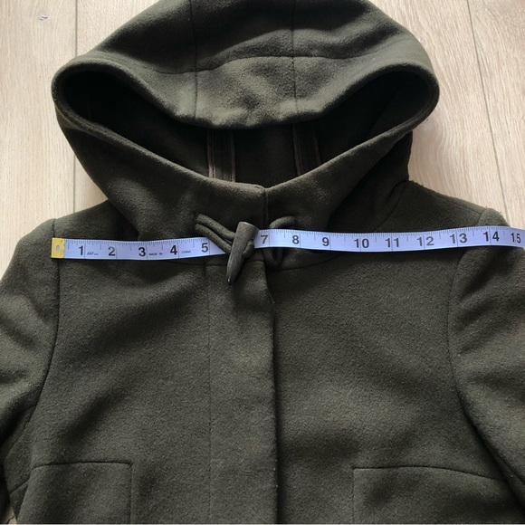 Aritzia Babaton Pearce Wool Cashmere Coat in Dark Olive Green - Picture 11 of 13